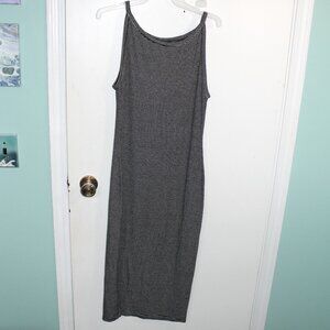 Black and White Striped Bodycon Dress